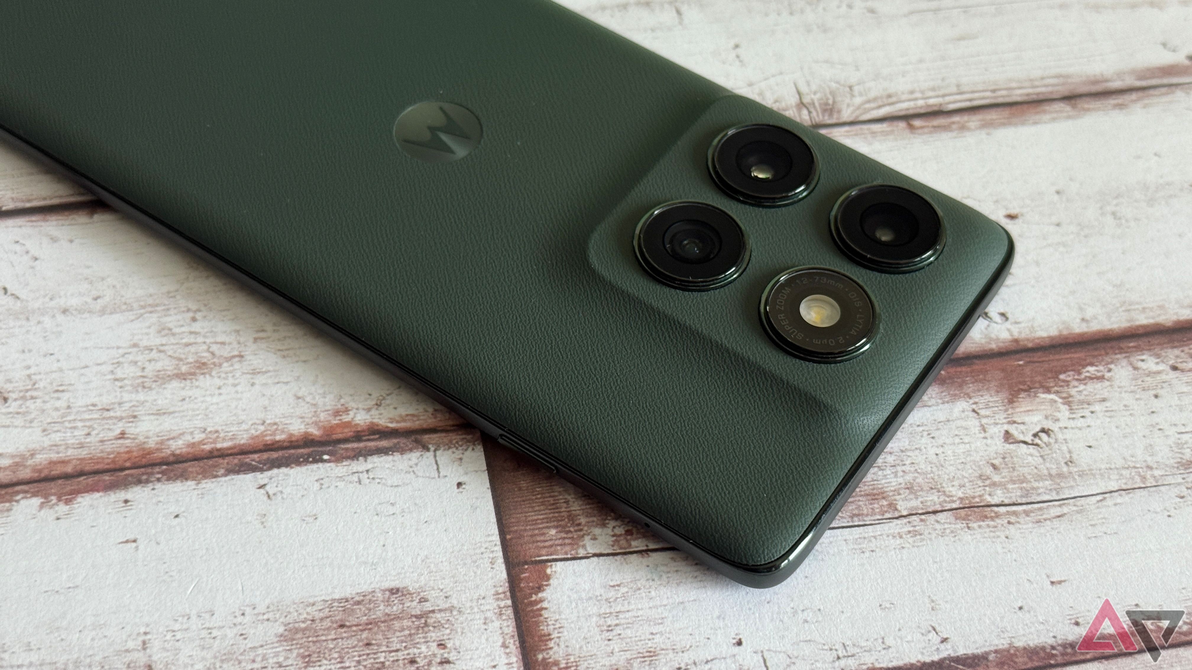Downward angle of the Motorola Edge 2025 camera system