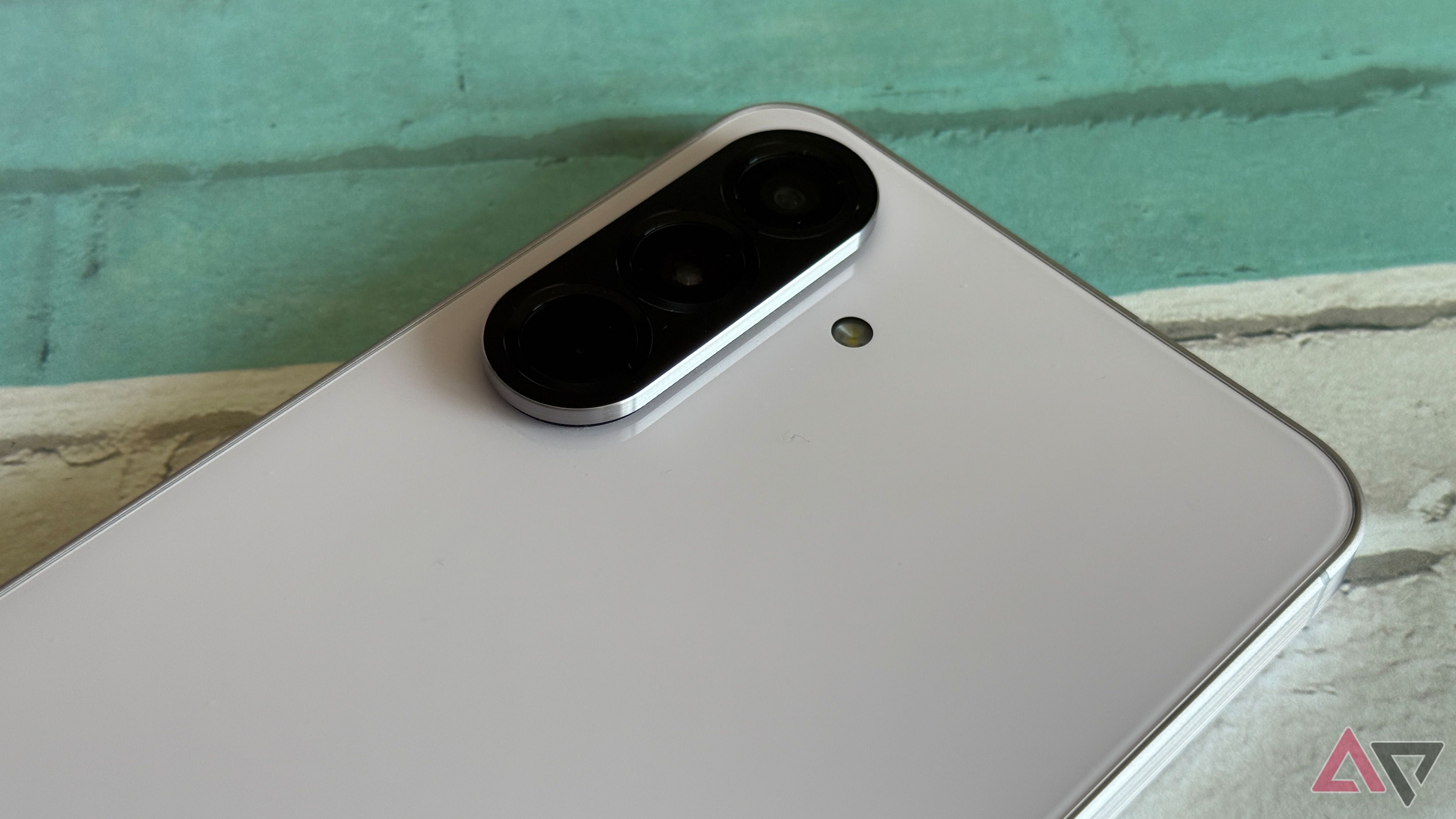 Glass back of the Samsung Galaxy A56