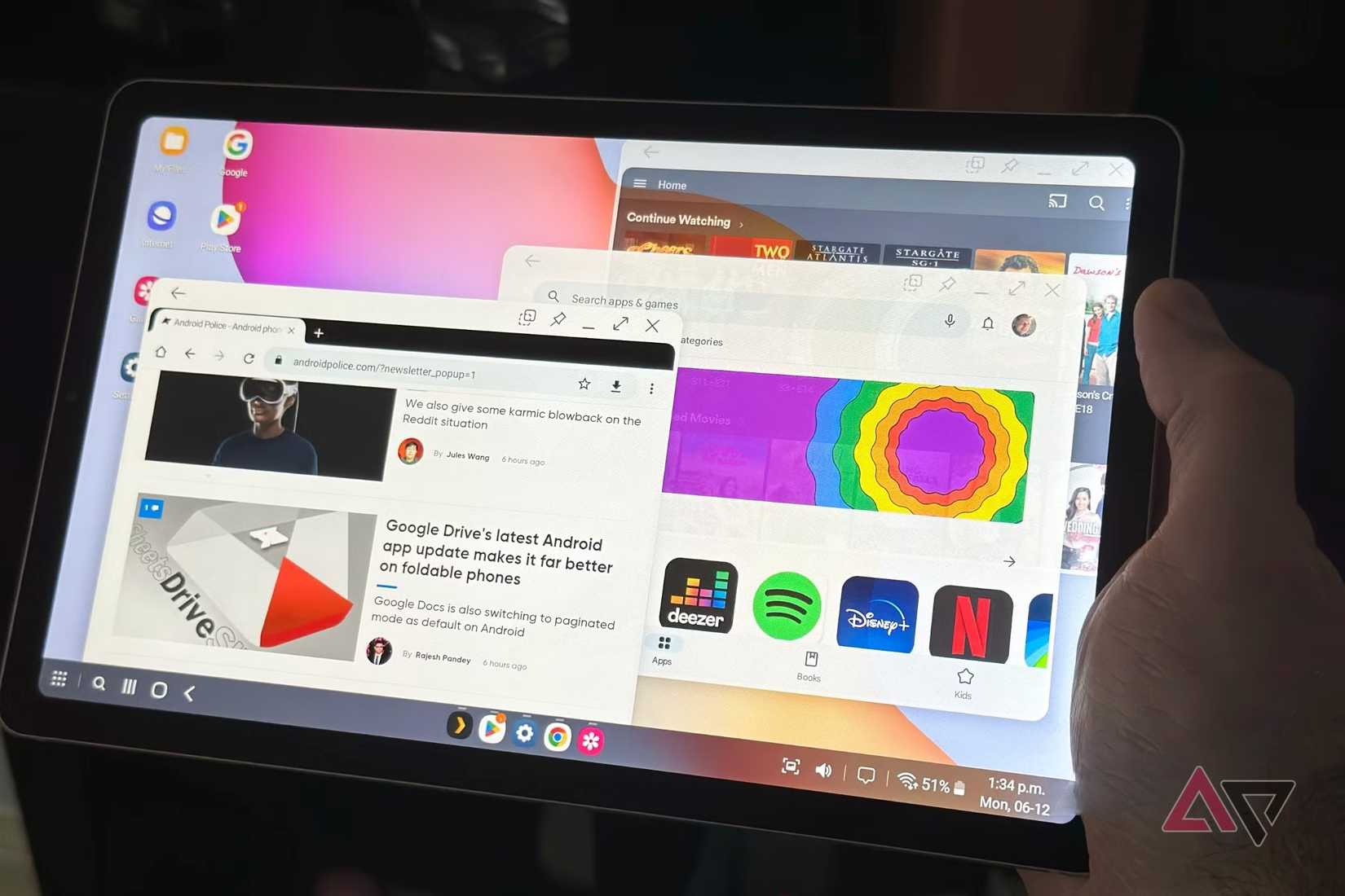 Dex mode on the Galaxy Tab S6 Lite