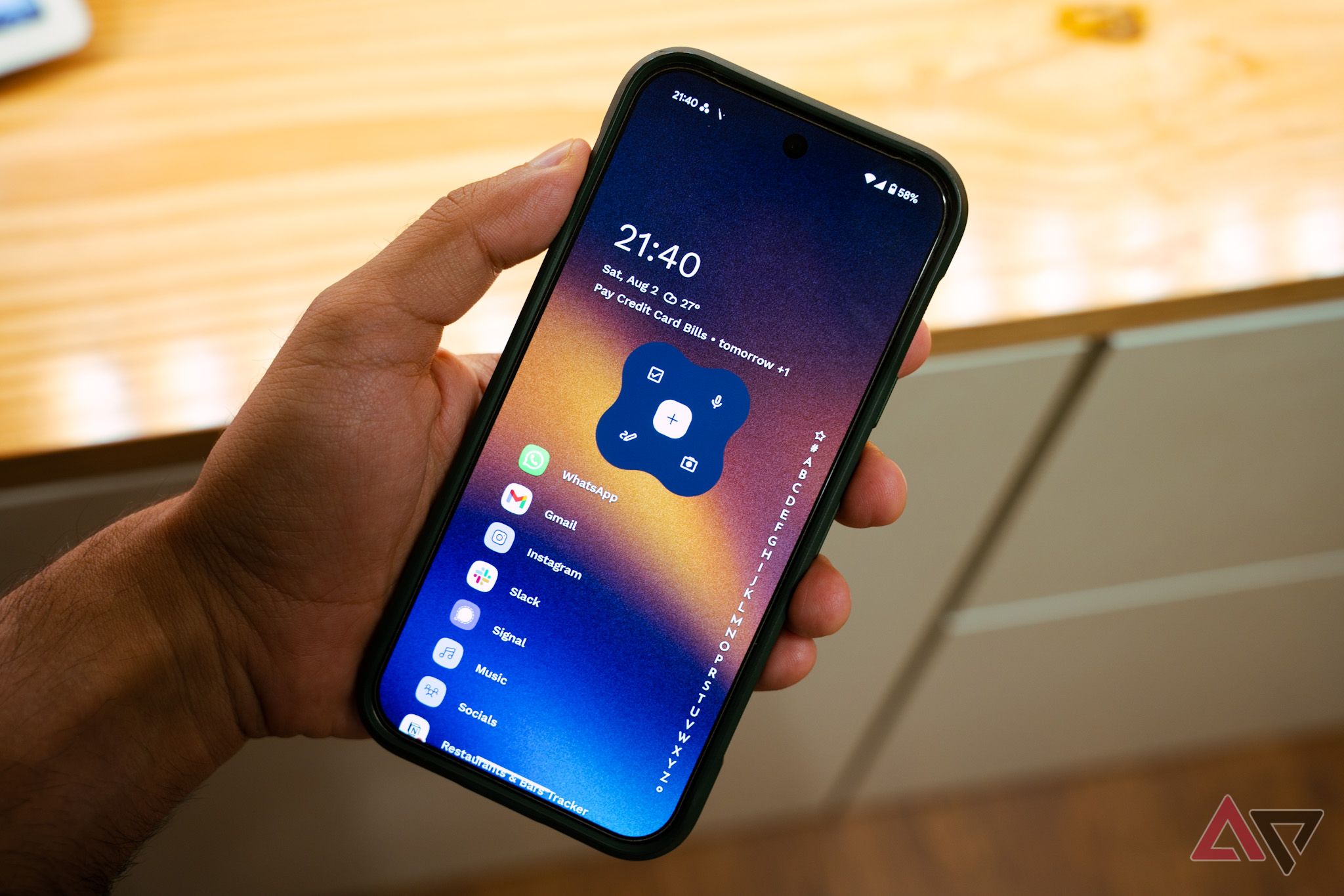 The Google Keep widget displayed on the home screen of a phone