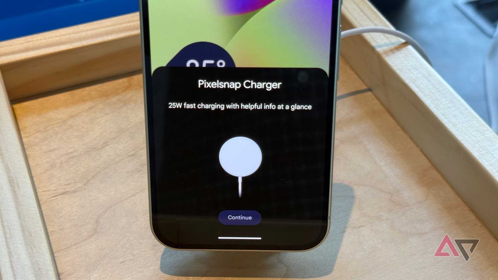 Pixelsnap indication on the Google Pixel 10