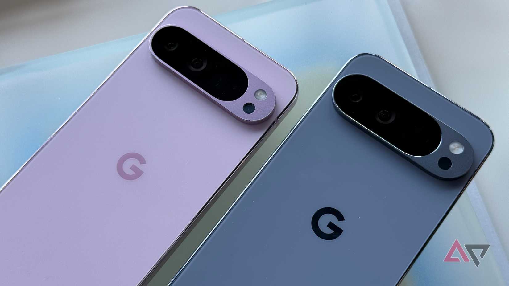 Google Pixel 9 Pro XL next to the Google Pixel 10 Pro XL