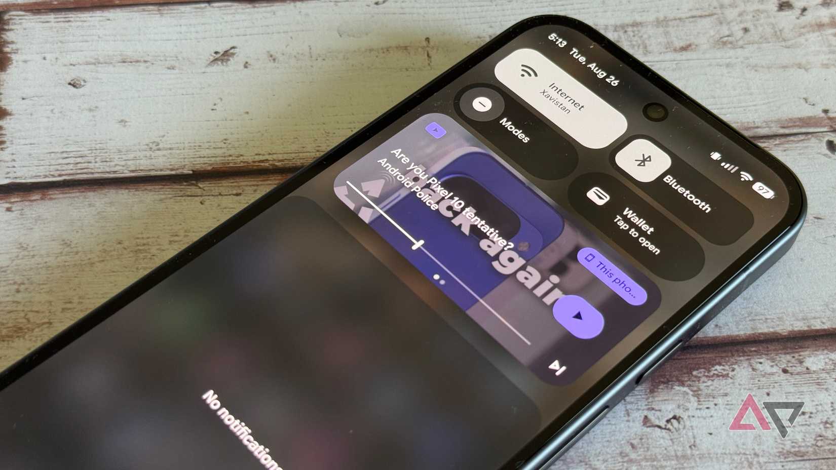 Material 3 Expressive media controls on the Google Pixel 10