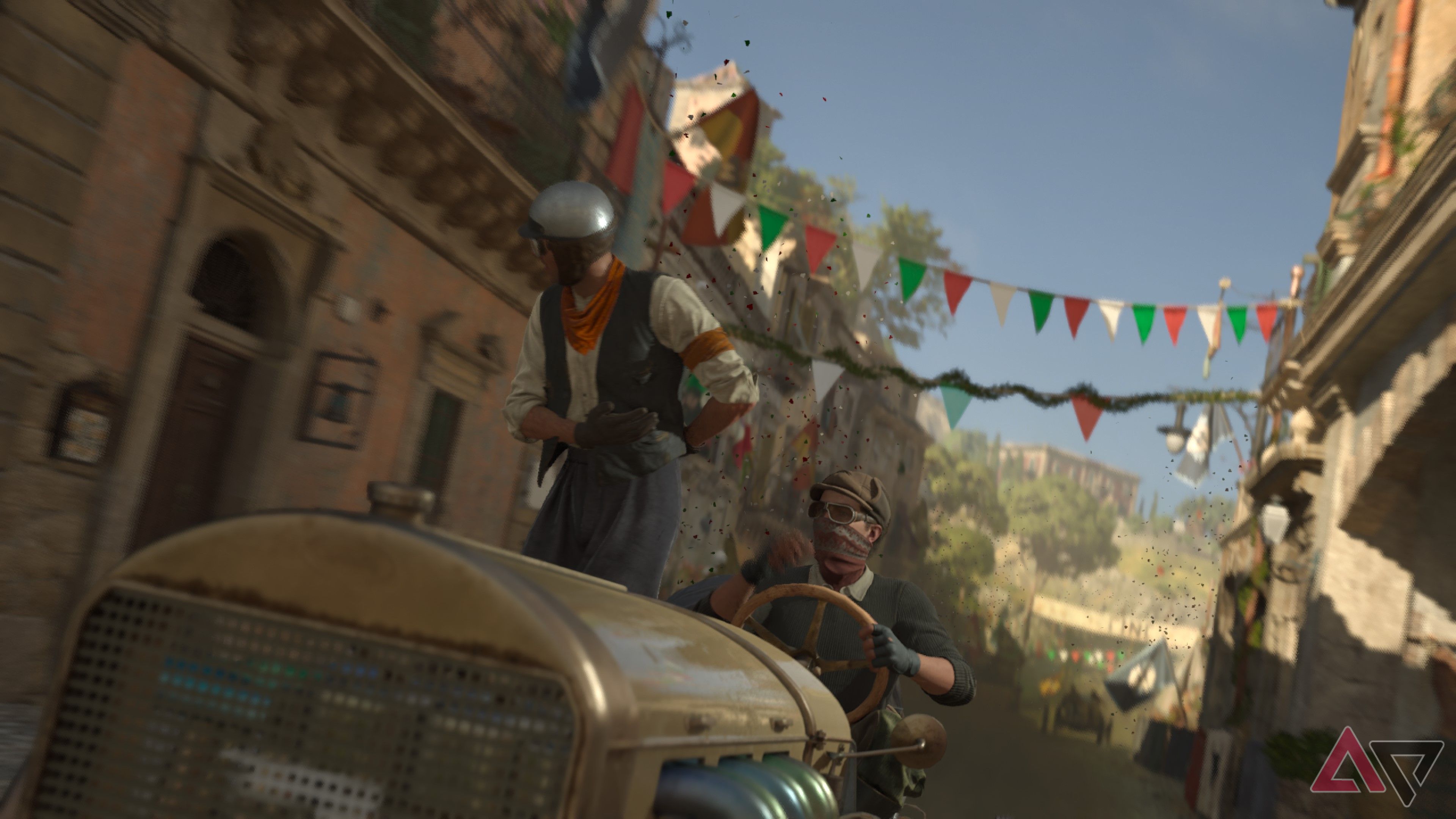 Enzo wins a race in Mafia: The Old Country