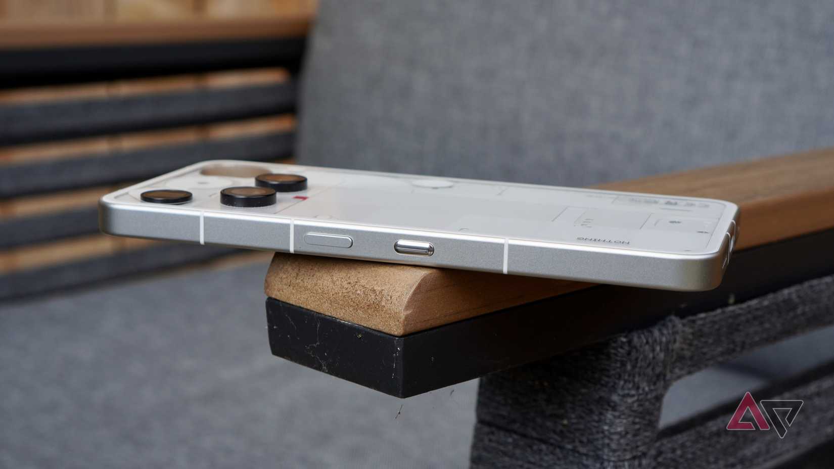 The power and Essential Key buttons on the Nothing Phone 3
