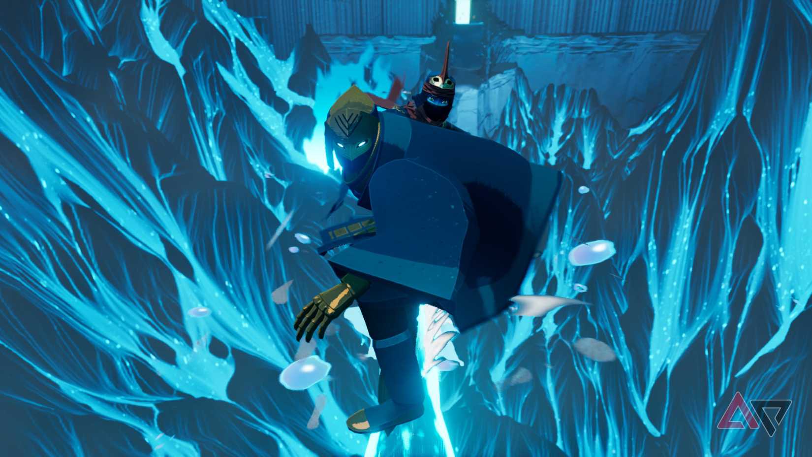 Ghost y un amigo a lo largo de la espada del mar