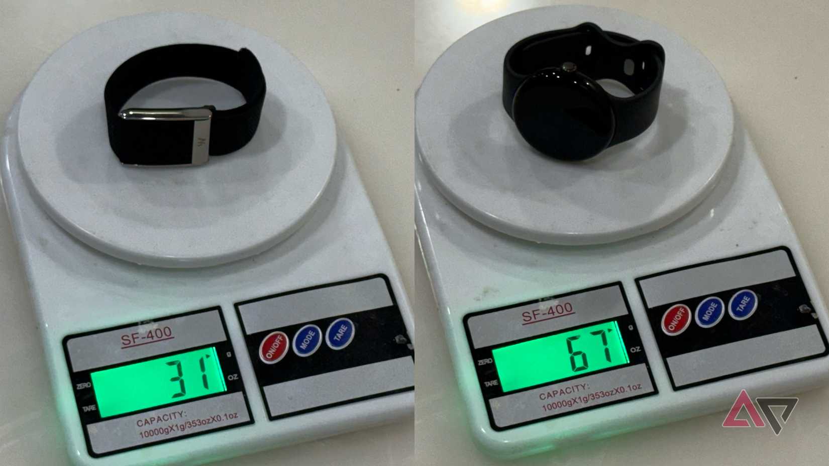 Pixel Watch 3 vs Whoop MG weight