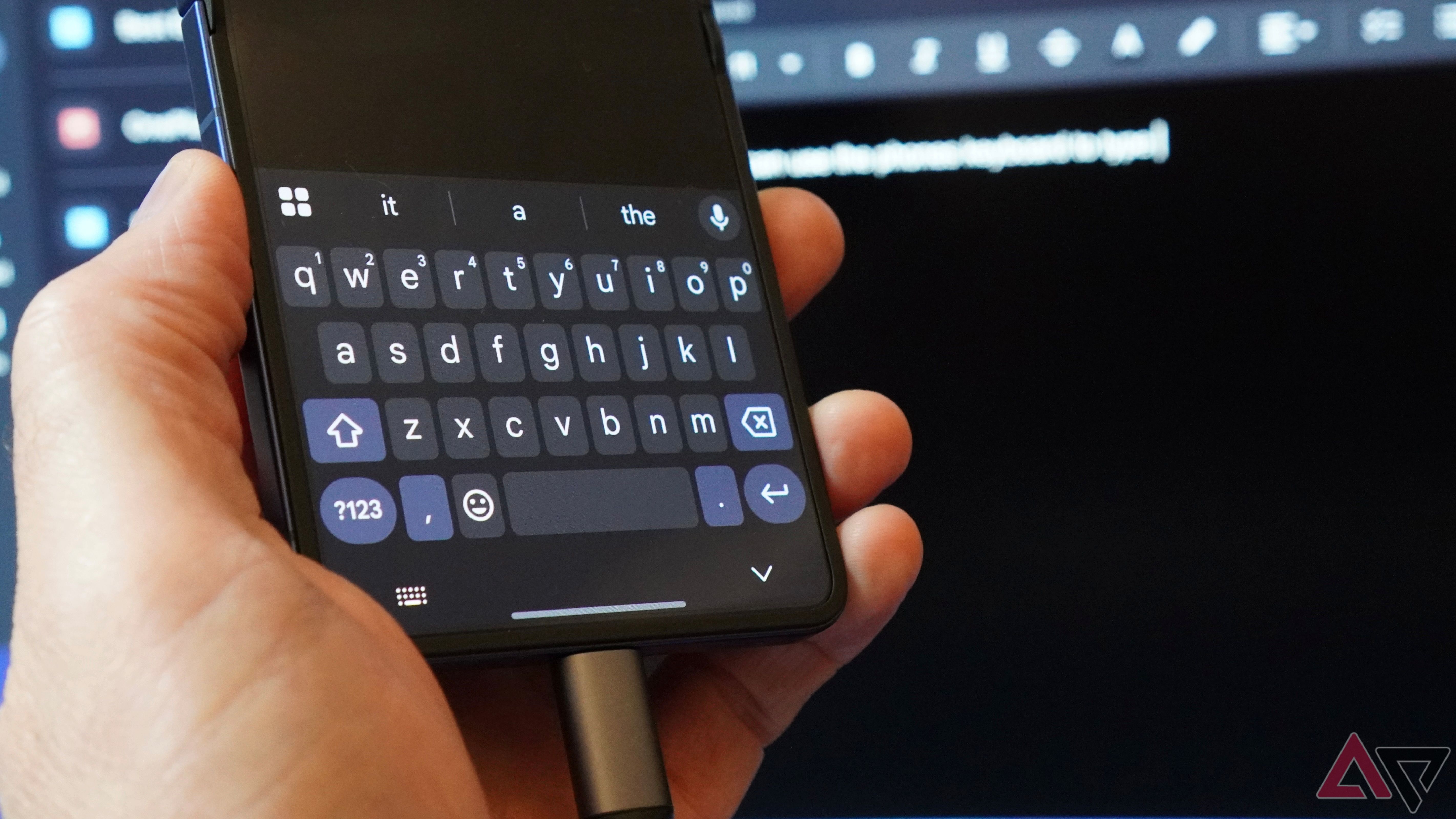 The Galaxy Z Flip 7's keyboard can be used with Samsung DeX